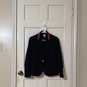 Anne Klein Black Blazer with Red Trim